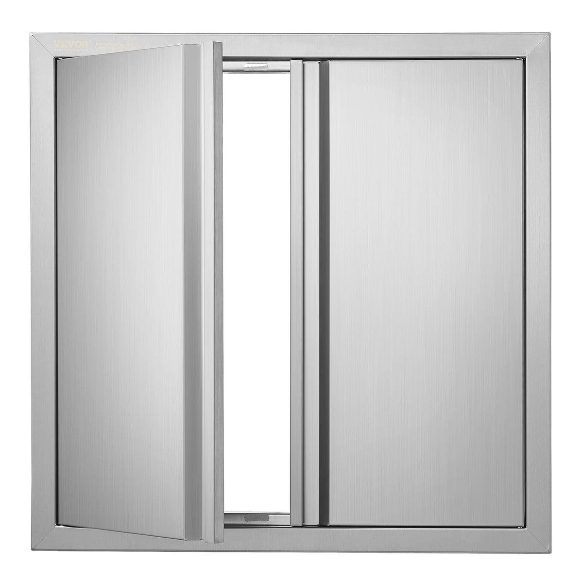 Vevor Bbq Access Door 24 X 24 Inch, Double Bbq Door Stainless Steel With Recessed Handle, Outdoor Kitchen Doors For Bbq Island,