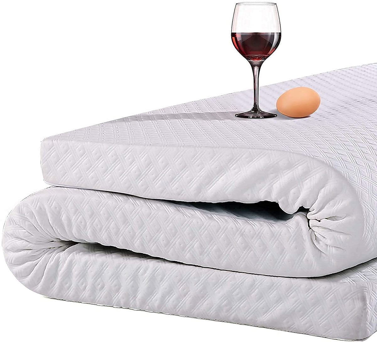 Edilly 3 Inch Cooling Gel Memory Foam Mattress Topper Twin Size, With Removable Soft Cover, Comfort Body Support & Pressure Reli