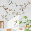 Birds On Branches Wall Decal Sticker, Nature Theme