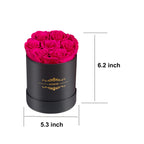NATROSES Preserved Roses Round Box Hot Pink