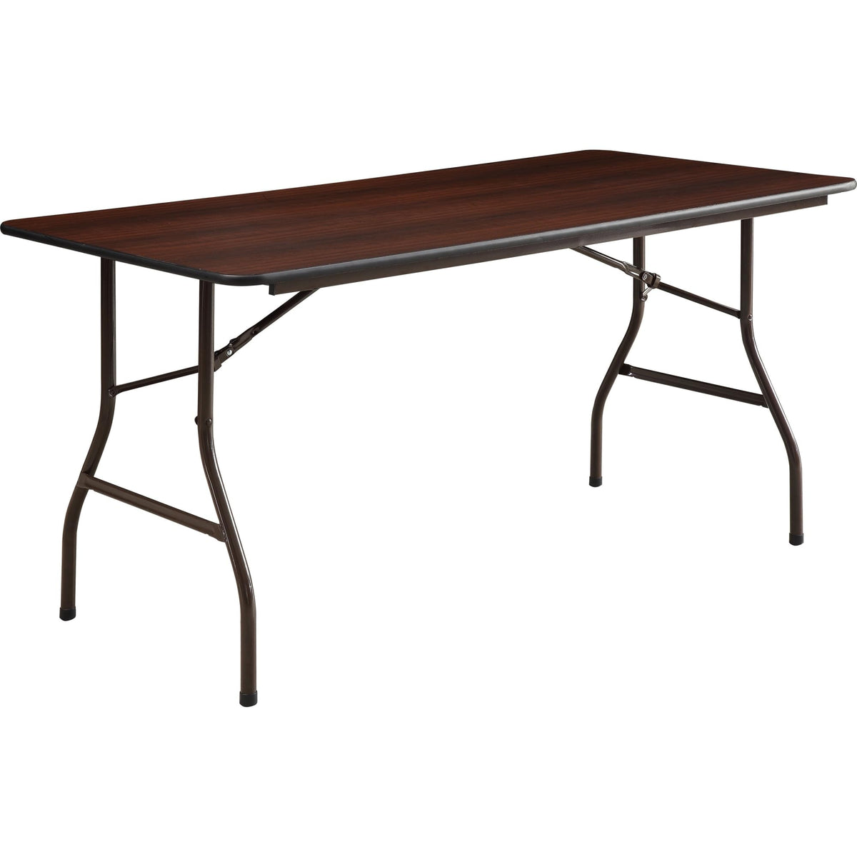 Lorell Folding Table, 60 By 30 By 29-Inch, Mahogany