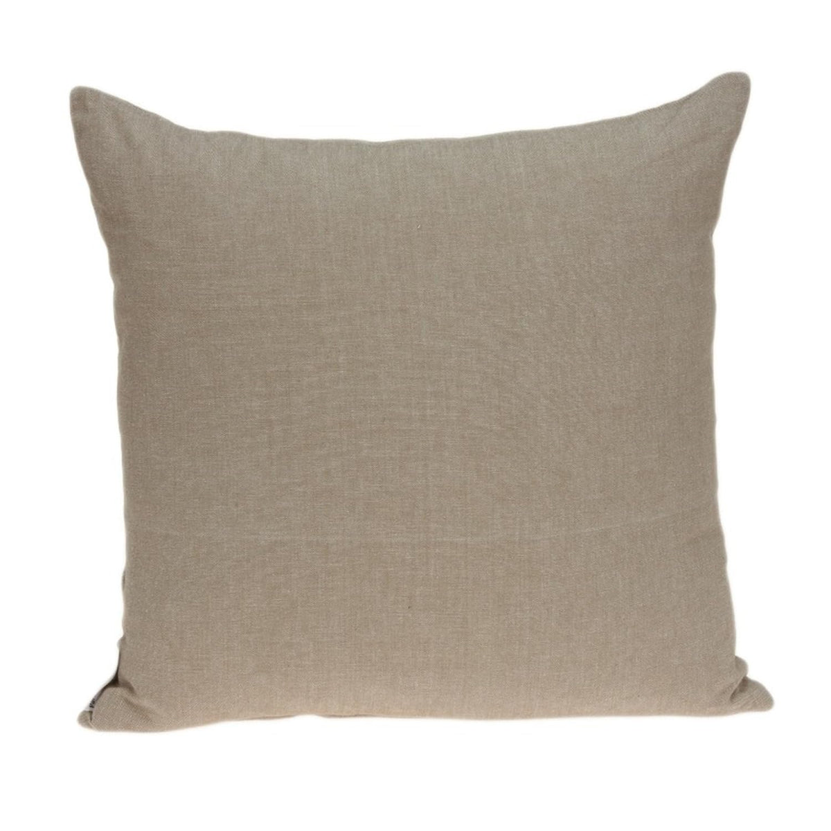 HomeRoots 100% Cotton Parkland Collection Amila Transitional Tan Pillow Cover with Poly Insert