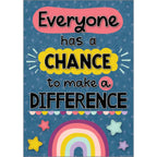 Teacher Created Resources Everyone Has A Chance To Make A Difference Positive Poster, 13-3/8'' X 19''