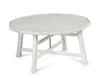 Steve Silver Solid Wood Tray Top, Timber-Beam Base, and Cross-Stretchers in Vanilla Brown Finish Cocktail Table, 36 x 36 x 18, Alabaster