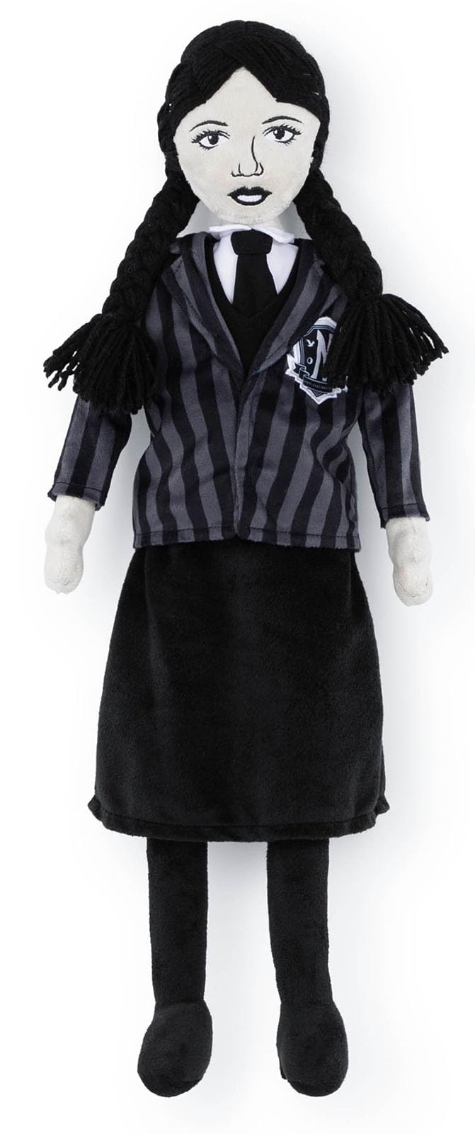 Wednesday Addams Plush Pillow Buddy - Super Soft Stuffed Character Pillow - Polyester Microfiber, 26 Inches