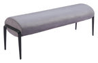 Zuo Glatt Bench Gray