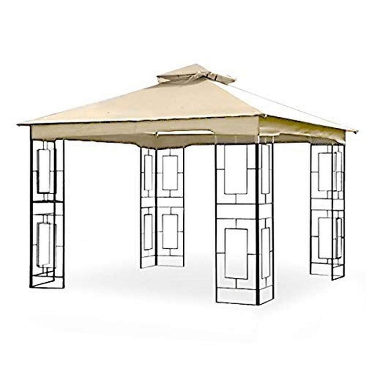 Garden Winds Replacement Canopy For The Garden Treasures Geo Gazebo - Standard 350 - Beige