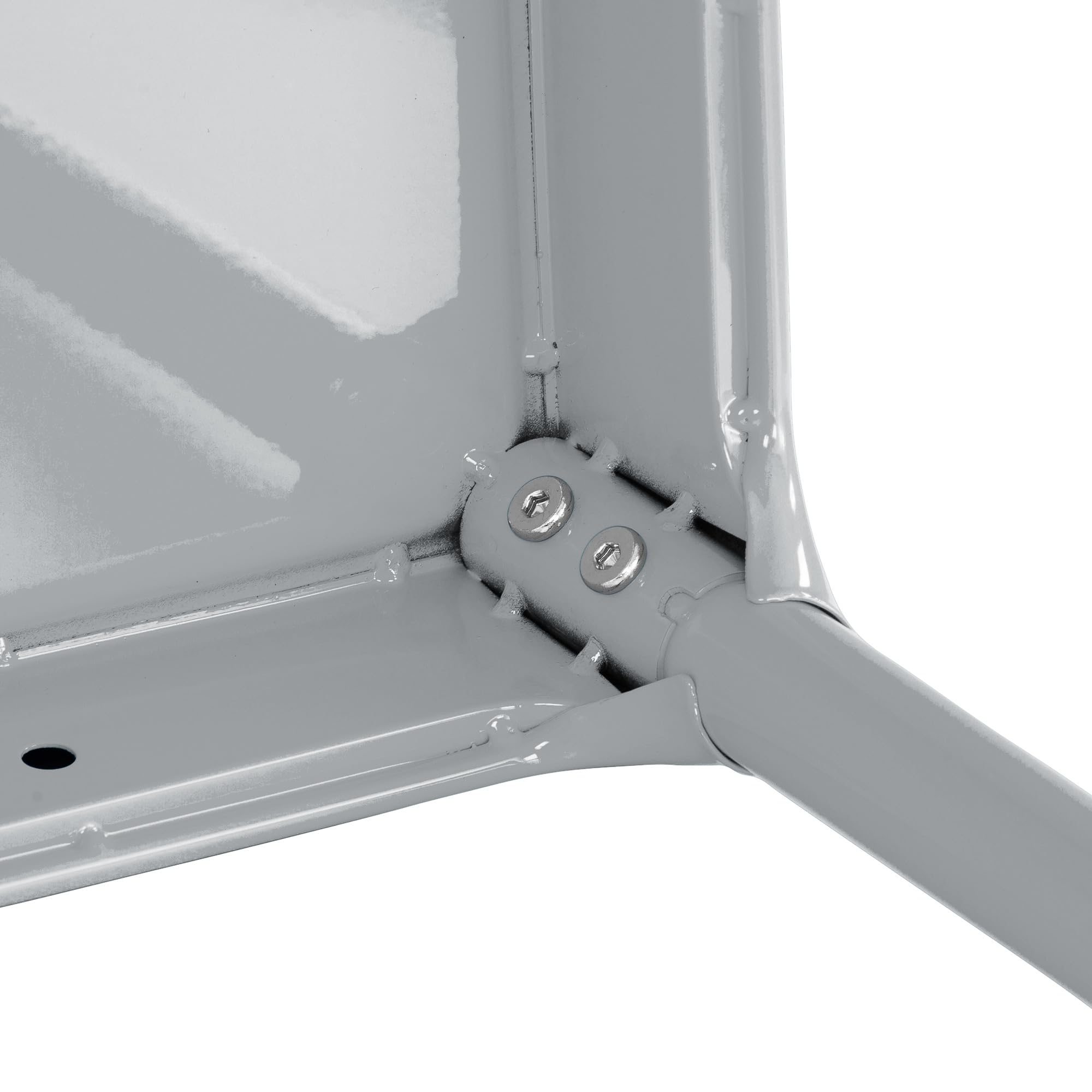 Safco Products 6603 Steel Stool, 15' H, Sturdy Construction, Durable Powder Coat Finish, Includes Nylon Leg Caps And Leveling Feet, Silver