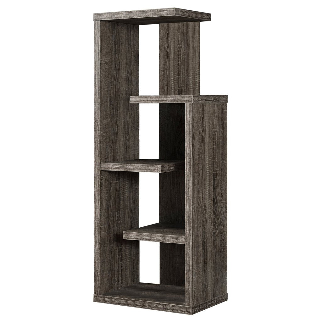 Monarch Specialties , Bookcase, Dark Taupe Reclaimed-Look, 48'H