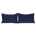 Stretch Pillowcases - Micro Jersey Knit & Ultra Soft, Standard Size - Set Of 2 Pillow Cases, Navy