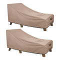 Ultcover Waterproof Patio Lounge Chair Cover Heavy Duty Outdoor Chaise Lounge Covers 2 Pack - 80L X 28W X 30H Inch