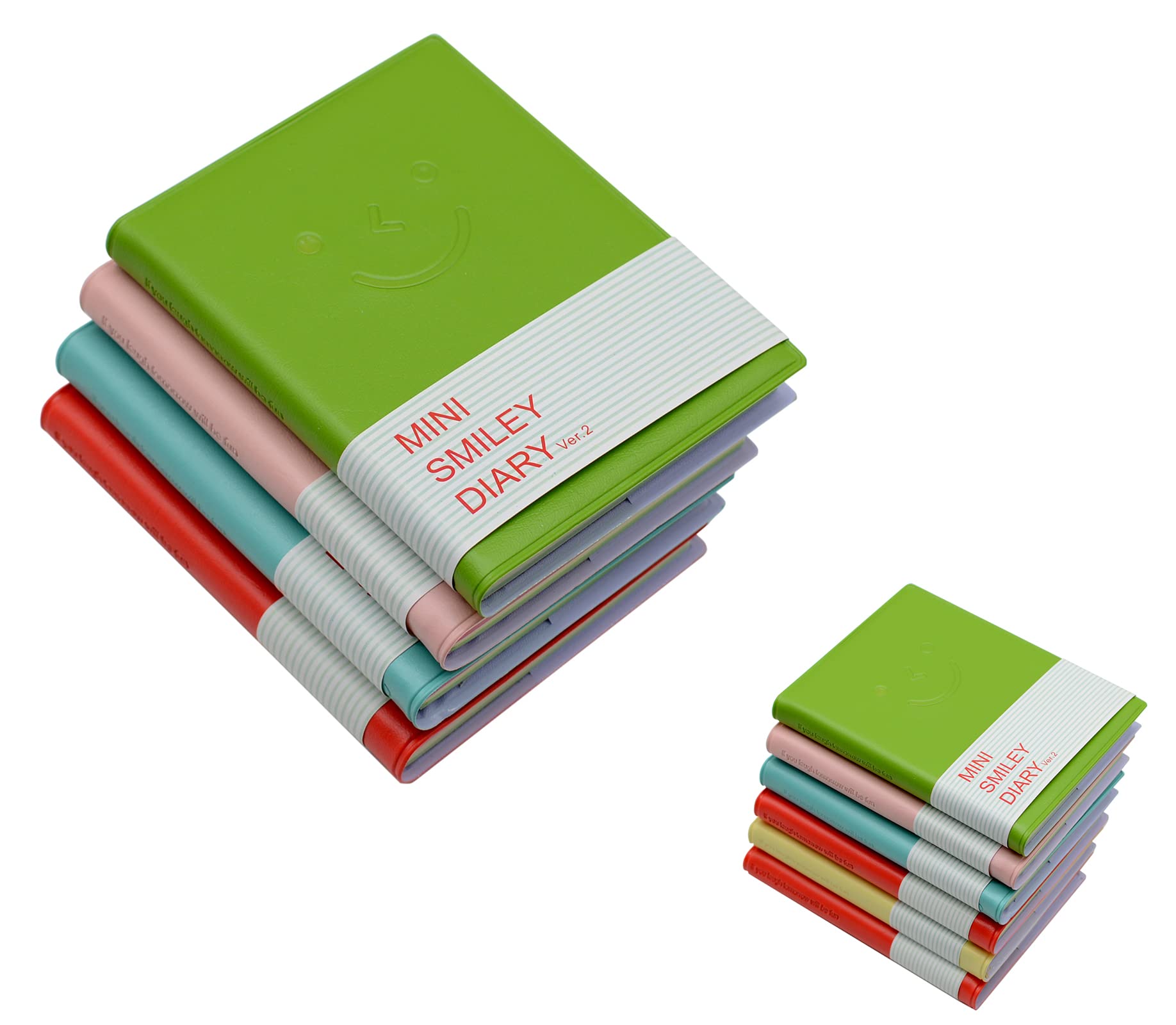 Yansanido 4 Pcs 3 Inch X 4 Inch 96 Sheets (192 Pages) Pocket Notebook With Pu Leather Case Softcover For School And Office Suppl