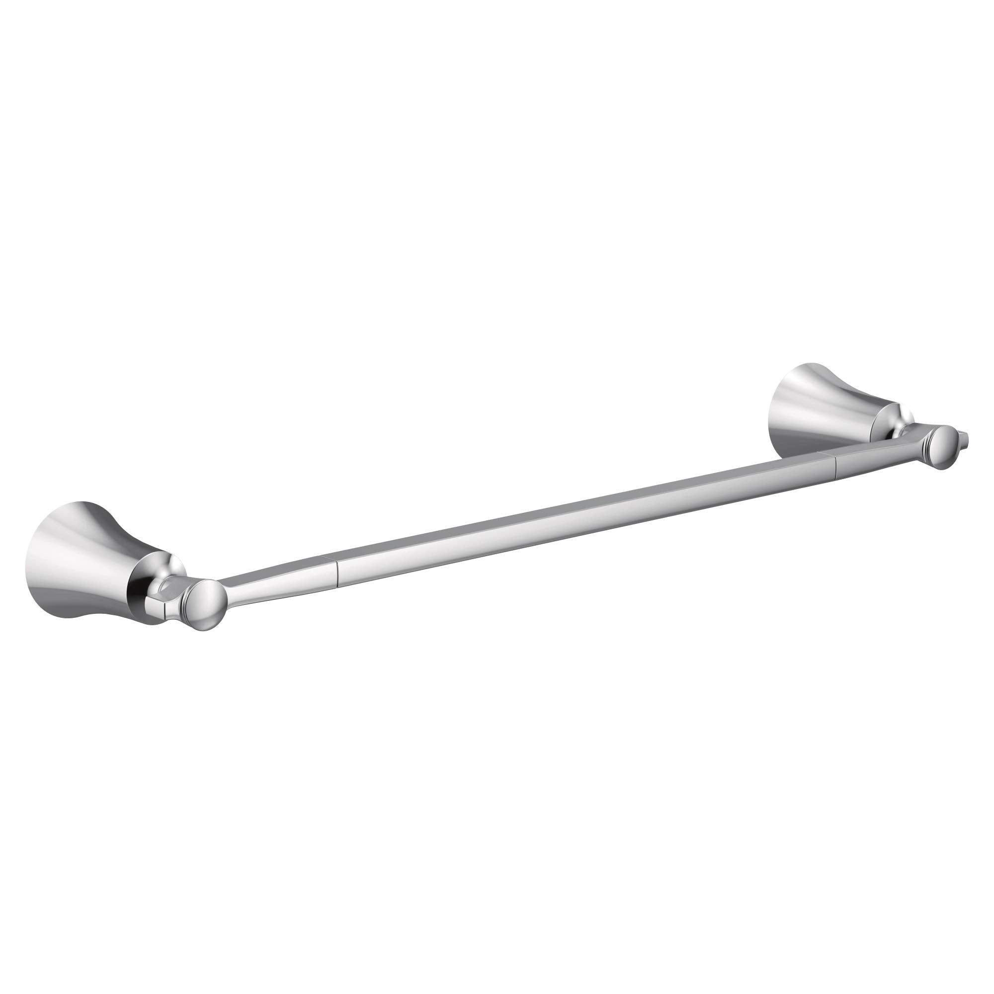 Moen YB0324CH Flara 24-Inch Single Towel Bar, Chrome