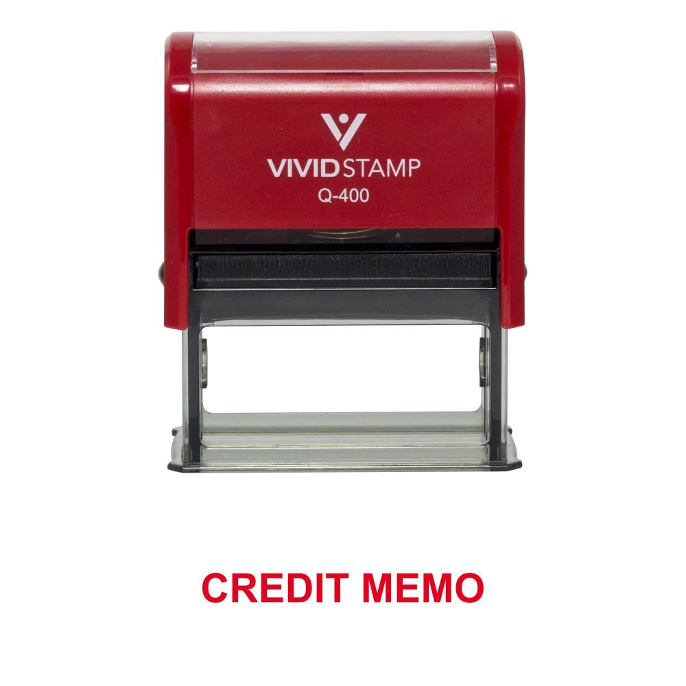 Credit Memo Office Stamp (Red Ink) - X-Large