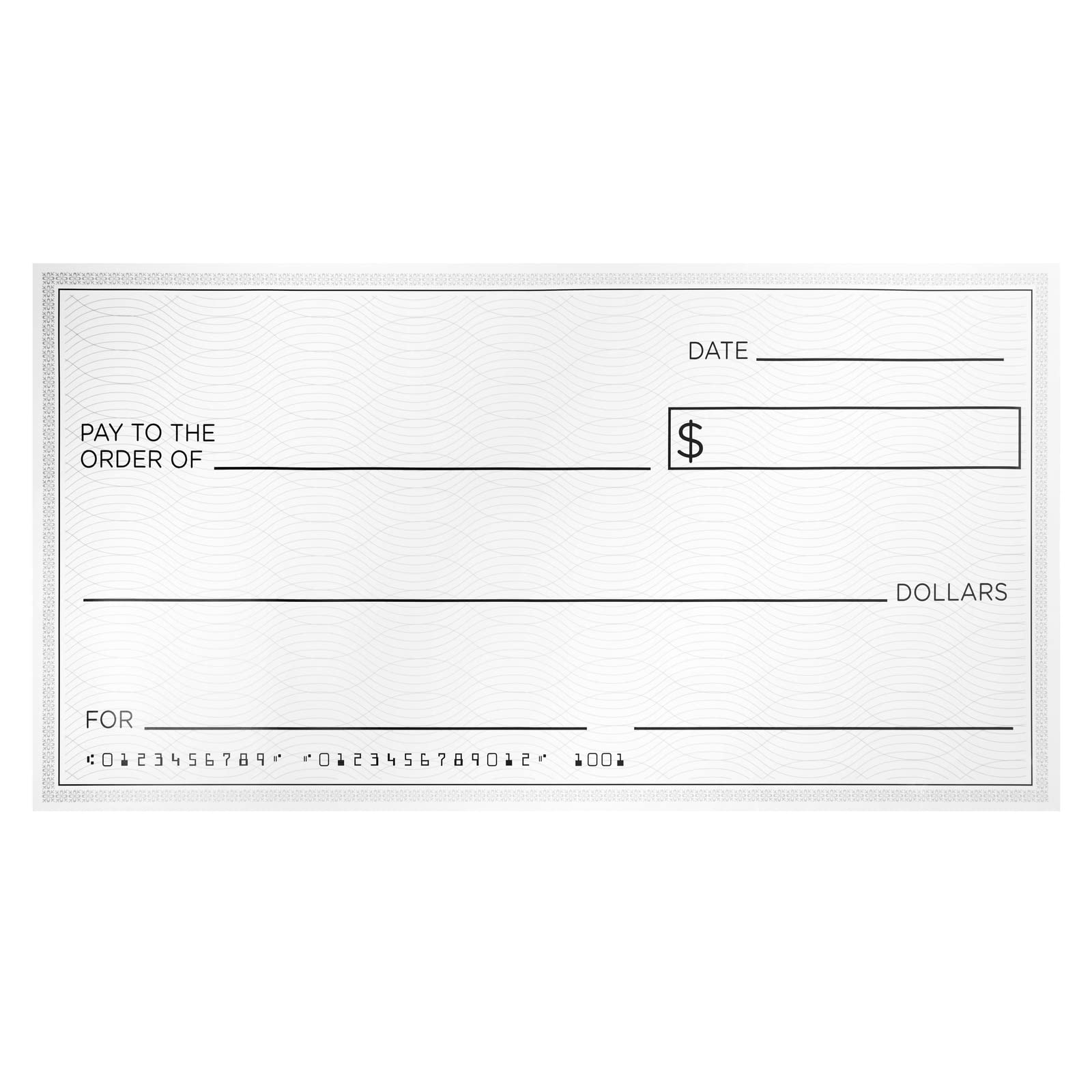 Sustainable Greetings Reusable Big Check For Presentation, 30 X 16 In Large Oversized Dry Erase Plaque For Endowment, Donations