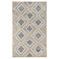 Kosas Home Lagos 96 X 120 Geometric Jute & Wool Area Rug In Blue/Beige