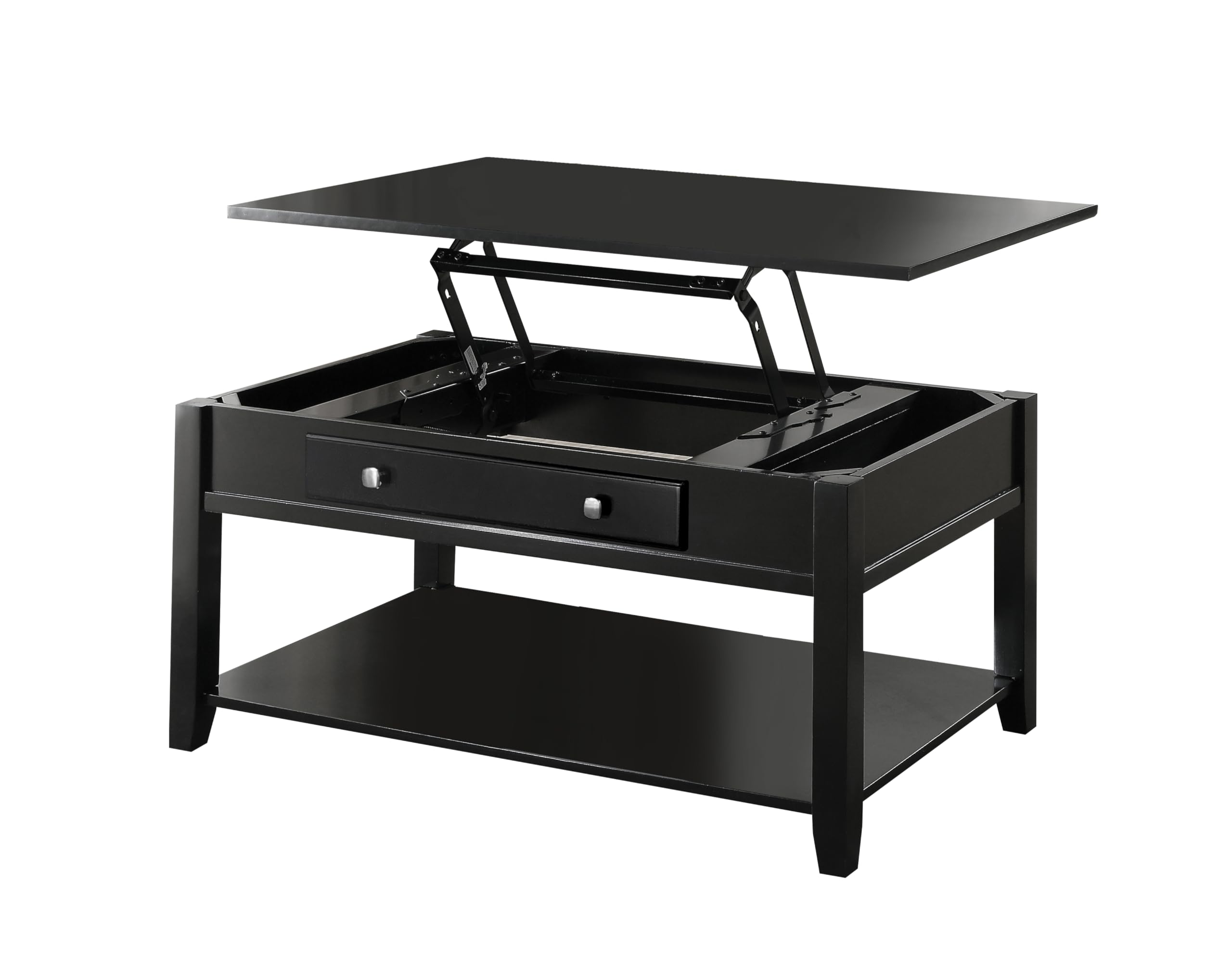 ACME Furniture Malachi Coffee Table with Lift Top, Black