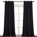 NICETOWN Halloween Black Out Curtain Panels - Home Decoration Thermal Insulated Solid Grommet Blackout Curtains/Drapes for Hall/