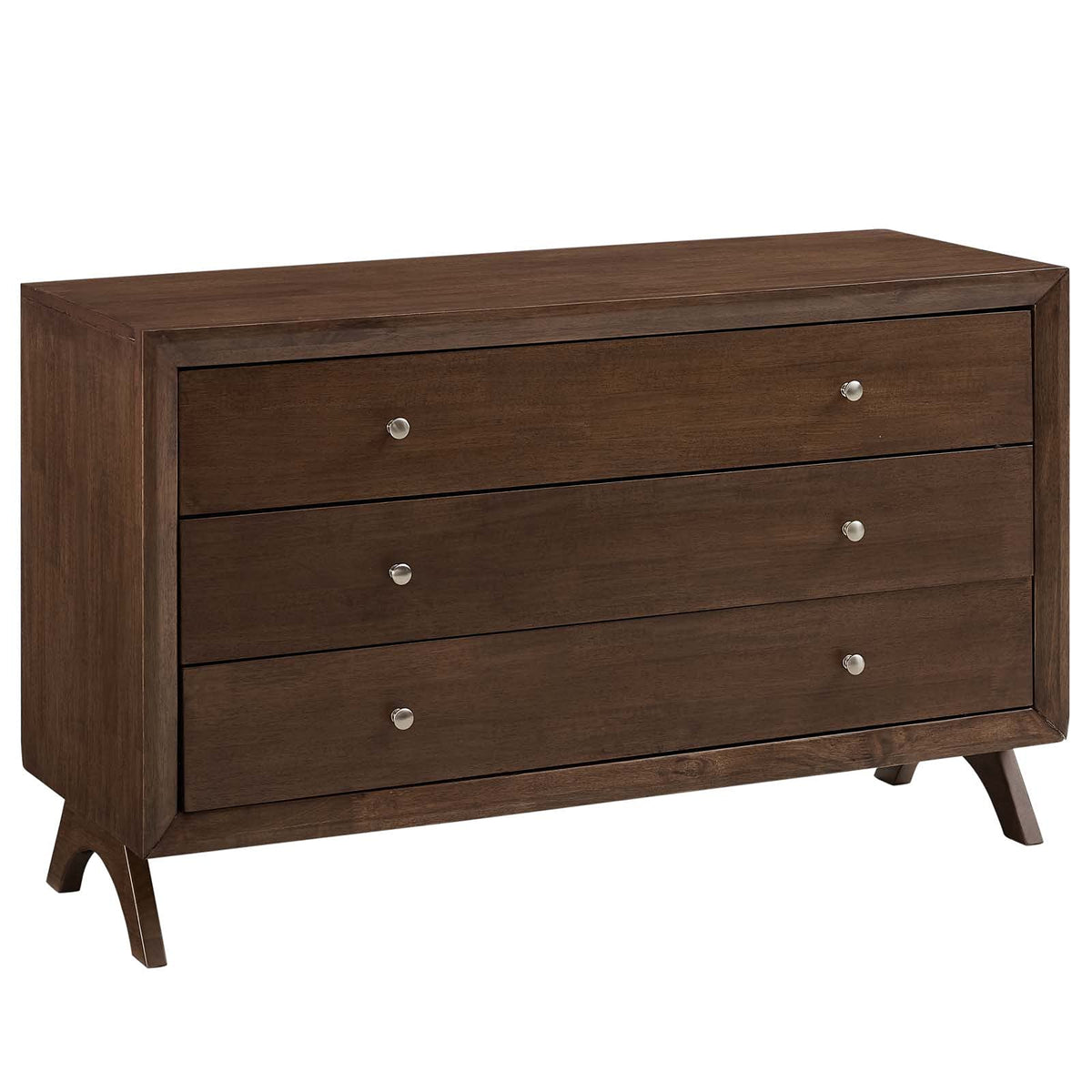 Modway Providence Three-Drawer Dresser Or Stand, Walnut