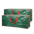 Christmas Tree Storage Bag- 2 pack - Fits Up to 7.5ft Xmas Disassembled Trees with Durable Reinforced Handles & Dual Zipper -Wat