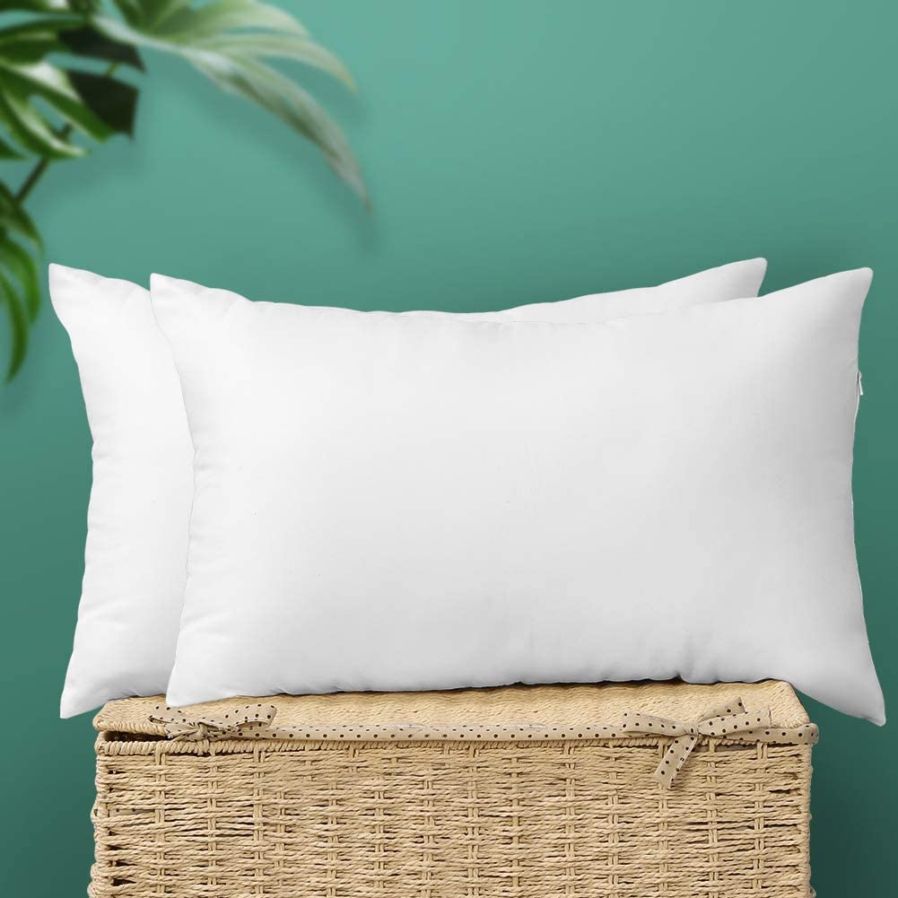 Otostar Throw Pillow Inserts 16X24 Inch Premium Pillow Stuffer Sham Rectangle Cushion Stuffer For Decorative Cushion Bed Couch Sofa Decor Pillows Inserts (Pack Of 2)