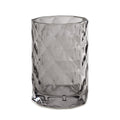 Pure Home + Living Black Prism Texture Glass Toothbrush Holder