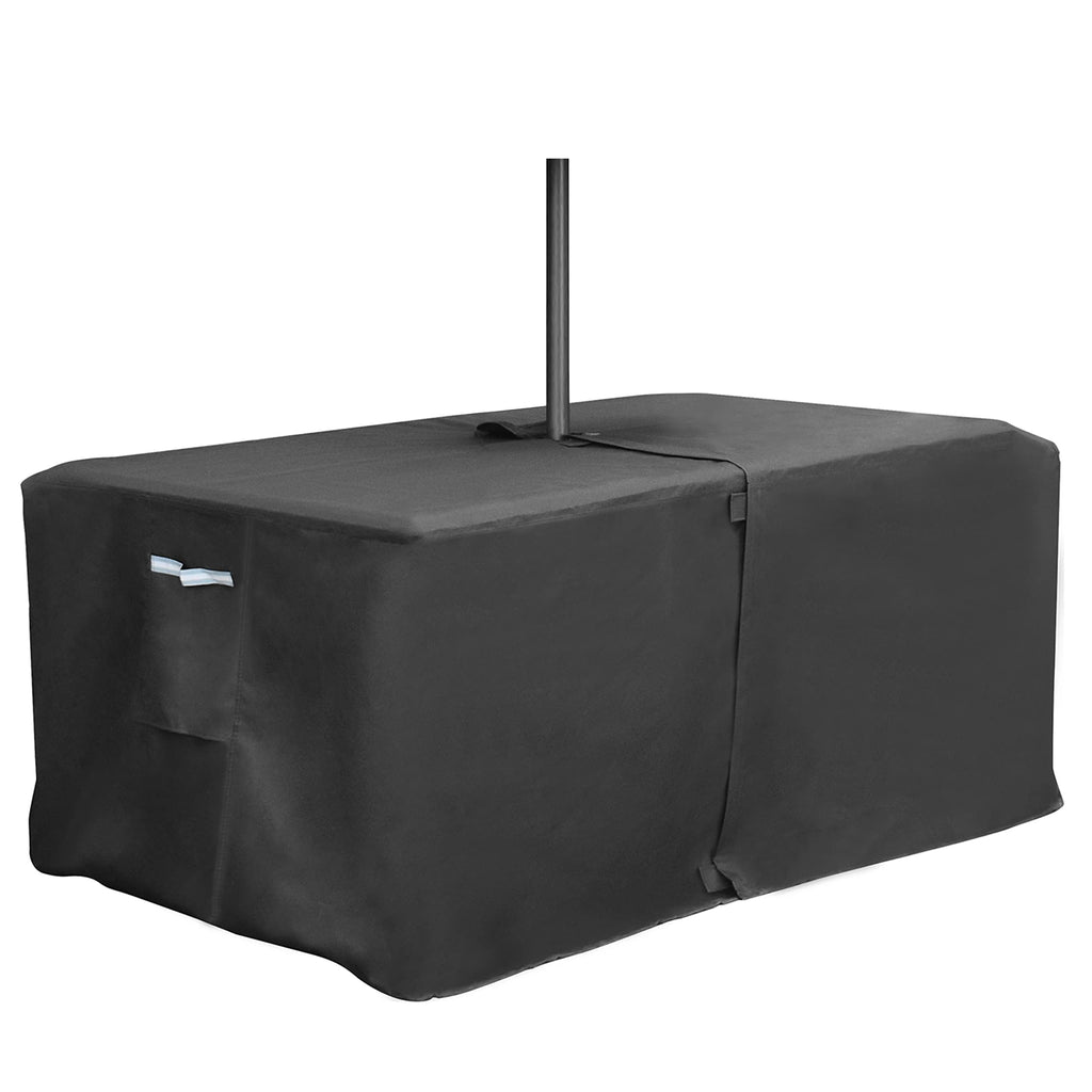 Rectangular Patio Table Cover With Umbrella Hole 72''L X 44''W X 24''H (Cover Size