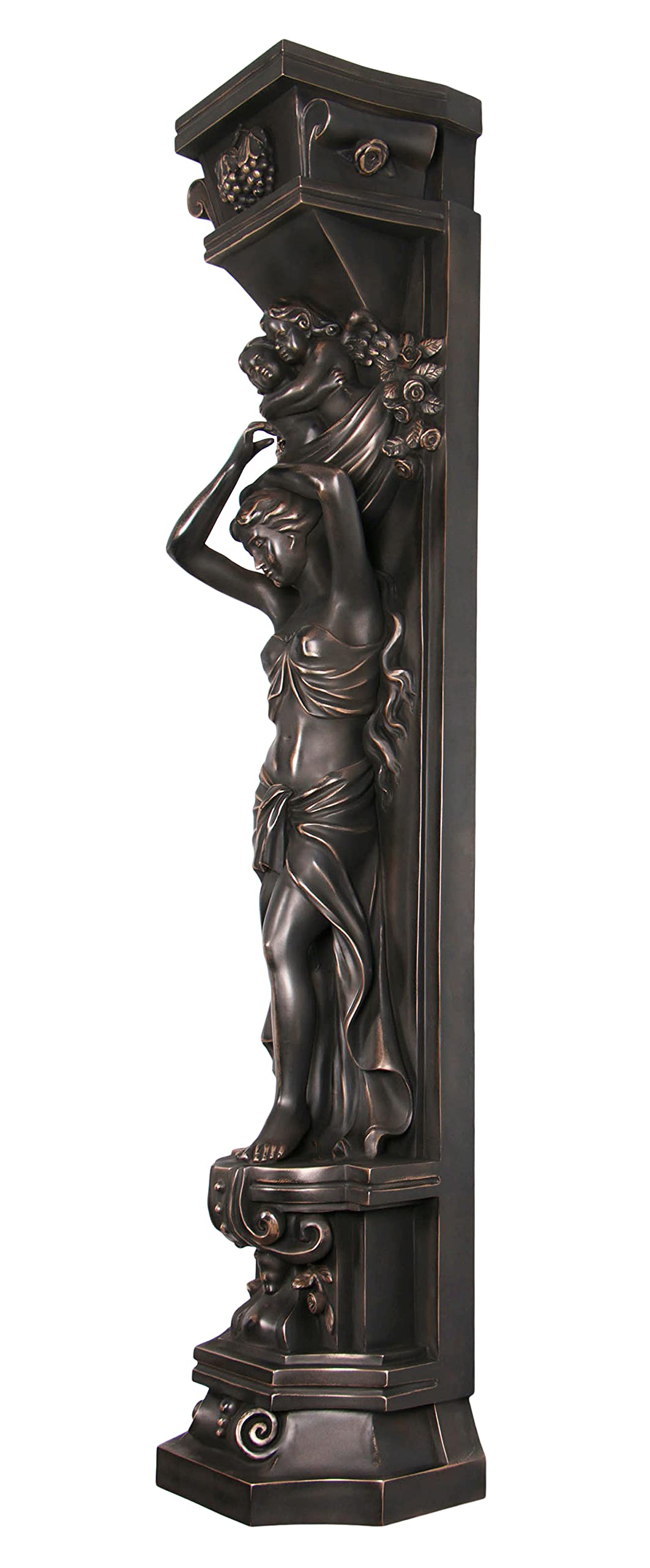 Afd Home Imperial Bronze Lady Pilaster