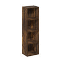 Furinno Pasir 4-Tier Open Shelf Bookcase, Amber Pine