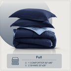 Satisomnia Full Comforter Set Navy Blue, Lightweight Comforters Full Size Bed, Soft Breathable Down Alternative Bed Comforter Se