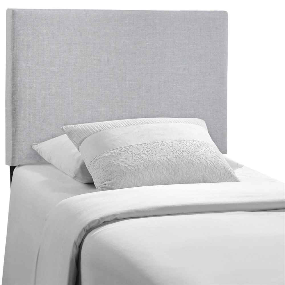 CasaFoyer  Region Linen Fabric Upholstered Twin Headboard | Spacious & Elegant Design | Modern Decor | Includes One Headboard | Sky Gray