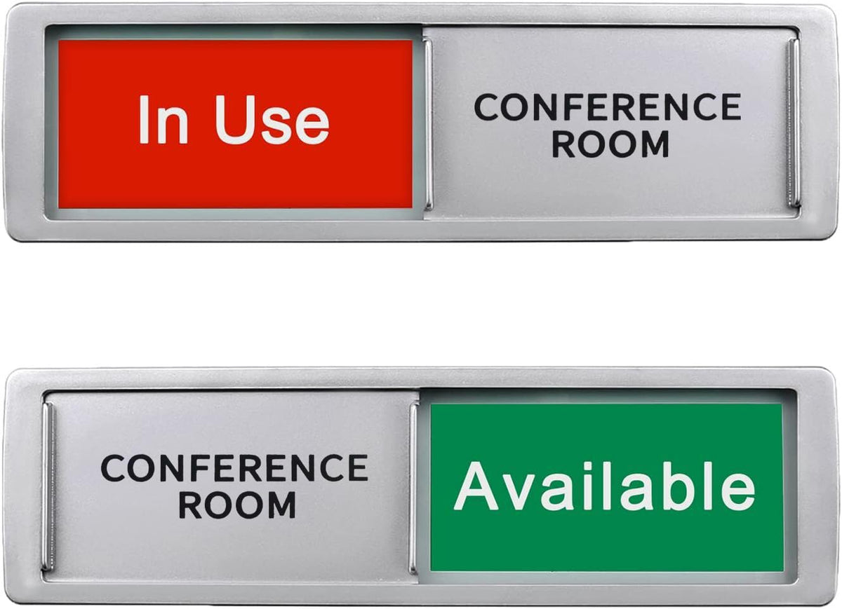 Conference Room Office Door Signs Do Not Disturb, In Use/Available Sign, Vacant Occupied Door Sign For Home Office Restroom,Non-