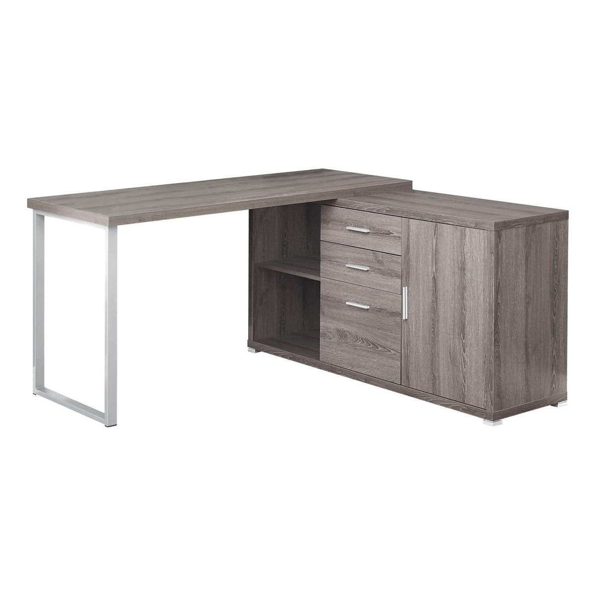 Monarch Specialties Computer Desk - 60'L / Dark Taupe Left or Right Facing