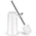 IXO Toilet Brush and Holder, Toilet Brush with 304 Stainless Steel Long Handle, Toilet Bowl Brush for Bathroom Toilet-Elegant-Cl