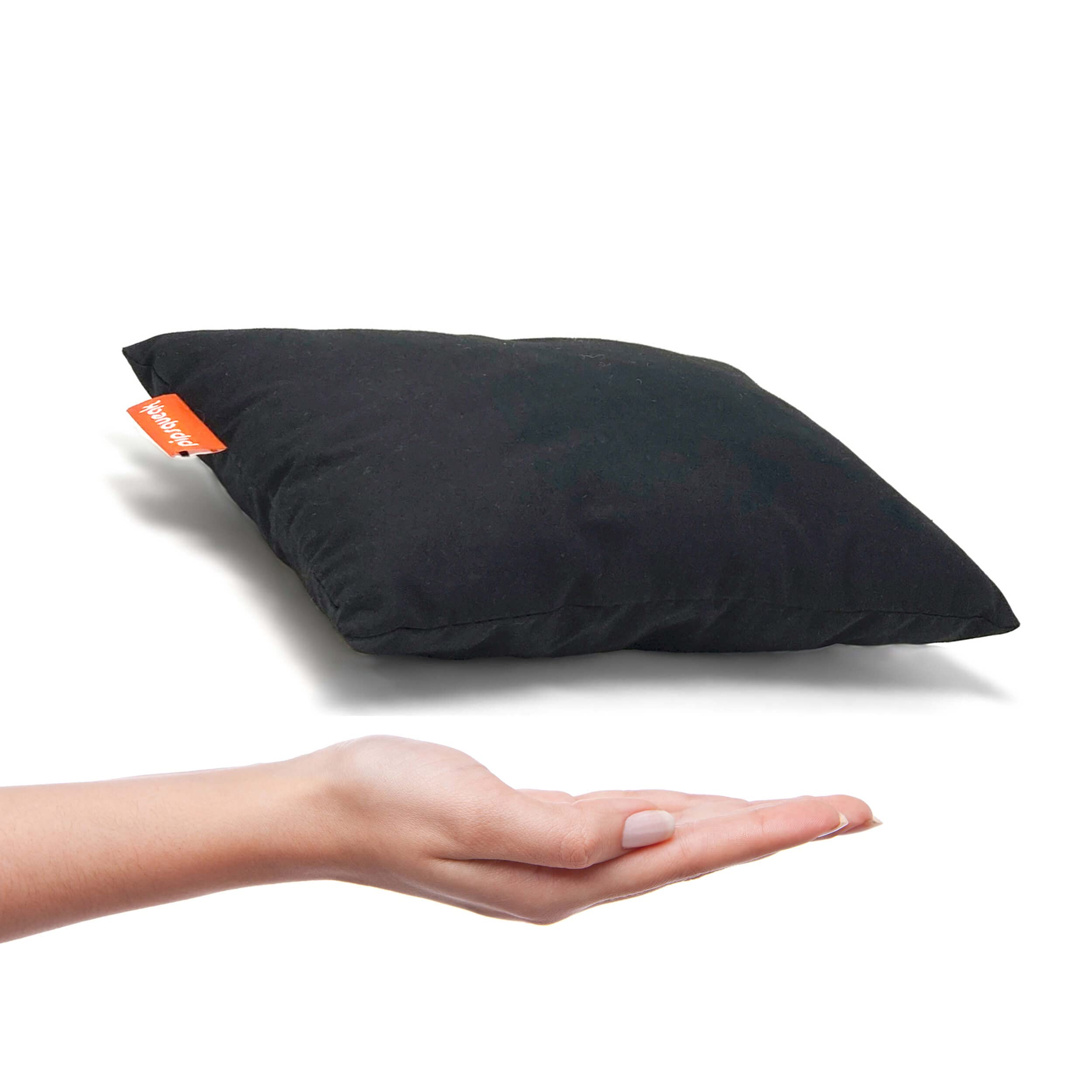 Urban Infant Pipsqueak Small Pillow - Mini 11X7 - Tiny Pillow For Travel, Dogs, Toddlers, Kids, Lumbar And Neck - Black