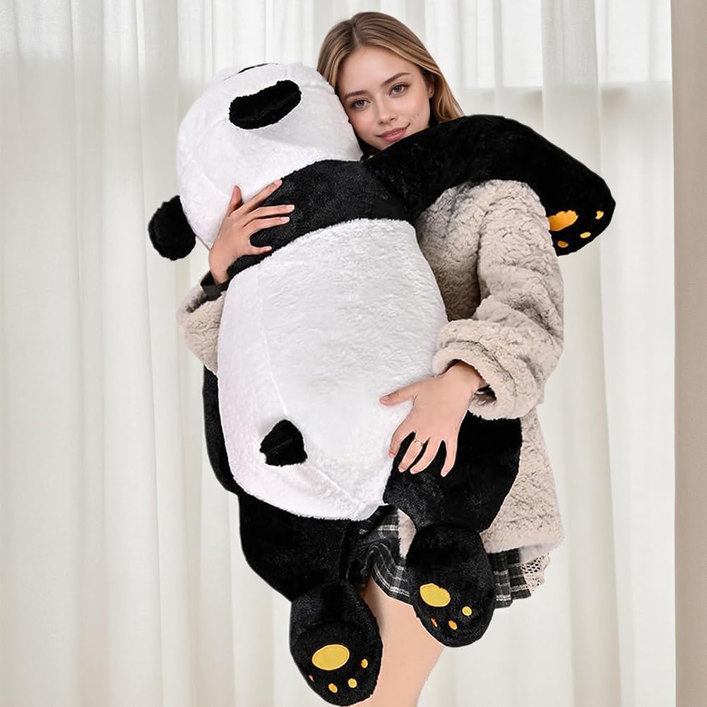 Labauxite Panda Bear Pillow Large Panda Stuffed Animal Plush Toy 23.6 in