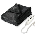 Tefici Electric Heated Blanket Throw, Super Cozy Soft 2-Layer Flannel 50 x 60 Heated Throw with 3 Heating Levels & 4 Hours Auto 