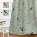 H.Versailtex Blackout Curtains For Bedroom 84 Inches Length Thermal Insulated Birds Rustic Printed Curtain Drapes For Living Roo
