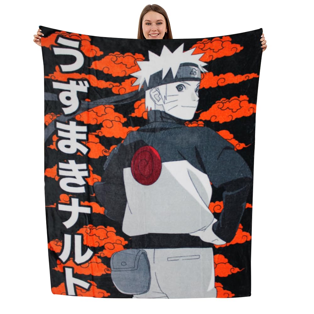 Just Funky Naruto Shippuden 45' X 60' Fleece Blanket | Anime Merch | Naruto Merch | Featuring Naruto Uzumaki | Anime Gifts | S
