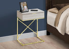 Monarch Specialties I Accent, END Table, Night Stand, BEIGE