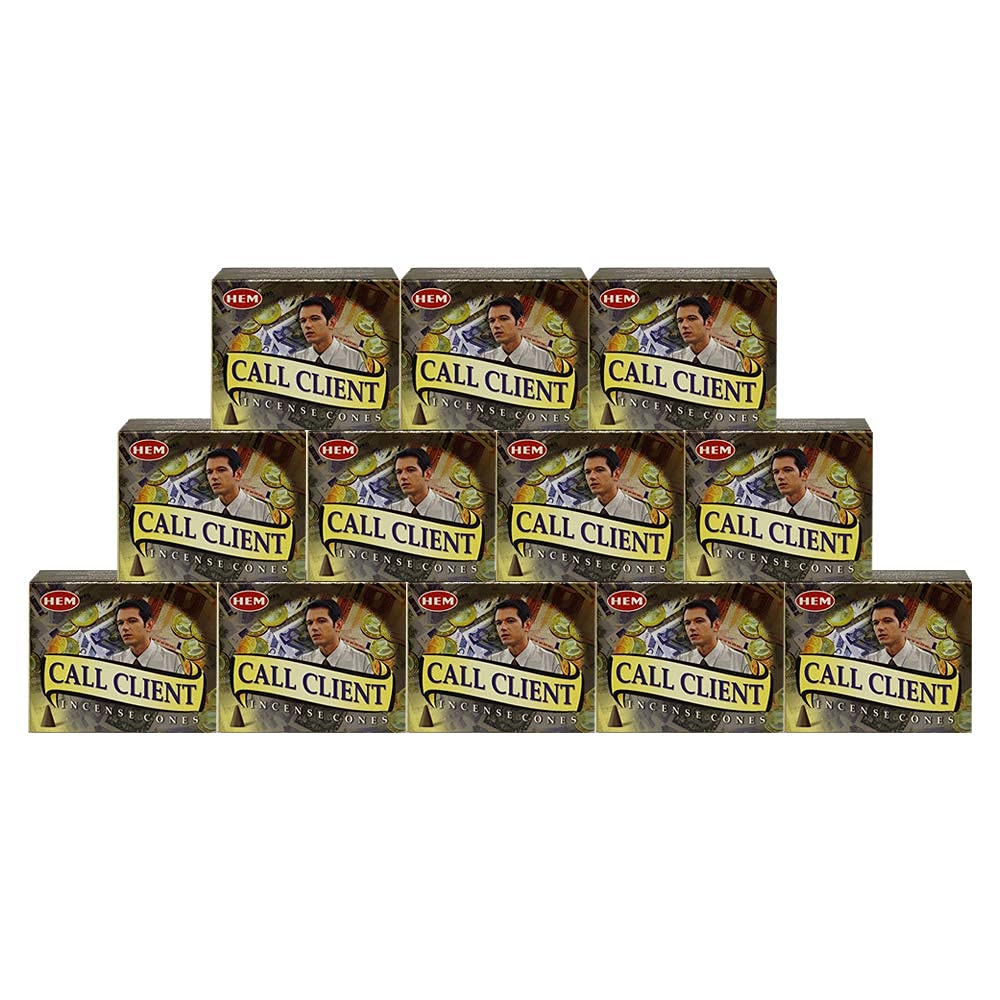 Trumiri Incense Cone Holder Bundle With Hem Call Clients Incense Cones - Pack Of 12 (Approx 120 Cones)