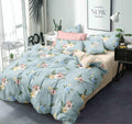Sitting Style 350Tc 1 Reversible Comforter Double King Size 90 X 100 Both Side Same Print 1 Bedsheet King Size 90 * 100 Inches A