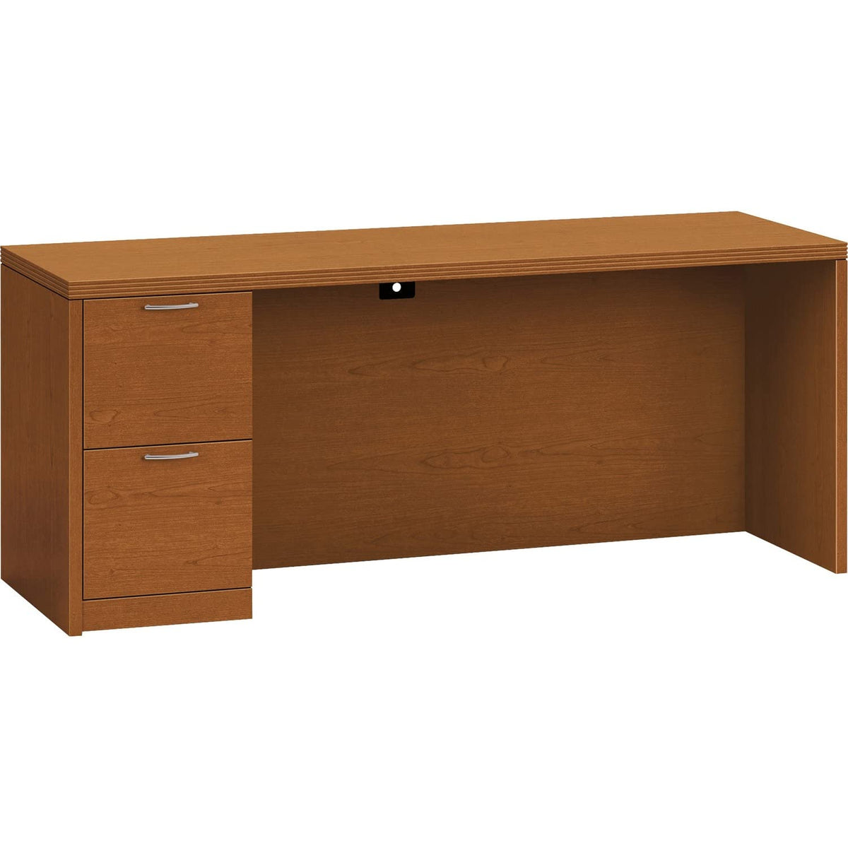 Hon Left Pedestal Credenza, 72 By 24 By 29-1/2-Inch, Bourbon Cherry