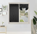 Pi Blackout Door Curtain,Privacy Tie Up Shade Thermal Insulated Small Door Curtain For Classroom/Sliding Door/Front Door 1 Panel (W30Xl40,Black)