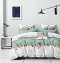 320 Tc Glace Cotton King Size Ac Comforter Set 6 Piece Bedding Set With 1 Bedsheet (90X100 Inch), 2 Pillow Covers With 2 Filled 