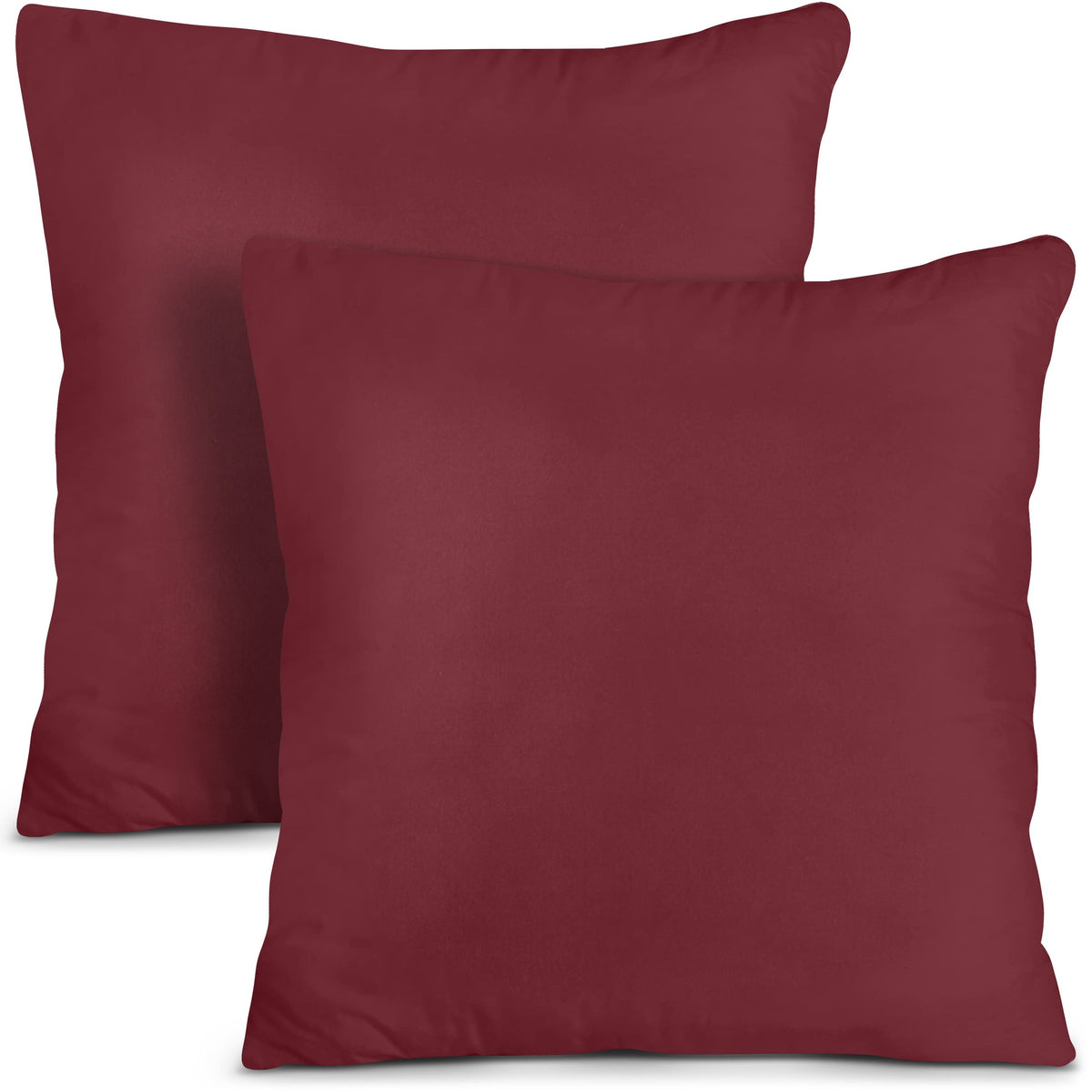 Utopia Bedding Throw Pillows Insert (Pack Of 2, Winered) - 16 X 16 Inches Bed And Couch Pillows - Indoor Decorative Pillows