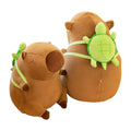 Shinuoer Capybara Plush Cute Capybara Stuffed Animal Kawaii Plush Toy With Turtle Backpack Capybara Gifts Cute Plush Pillow Birt