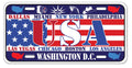Dimension 9 Home Decorative Plates, USA, Large