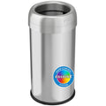iTouchless Dual-Deodorizer Trash Can and Recycle Bin, Stainless Steel Commercial Grade Large 10 Inch, Home, Restaurant, Restroom