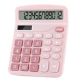 Podokas Office Calculators Desktop, 12-Digit Dual Power Cute Calculator With Large Lcd Display Big Button For Office Home And Sc